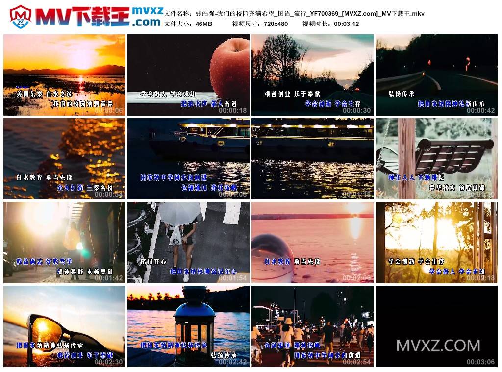 张皓强-我们的校园充满希望_国语_流行_YF700369